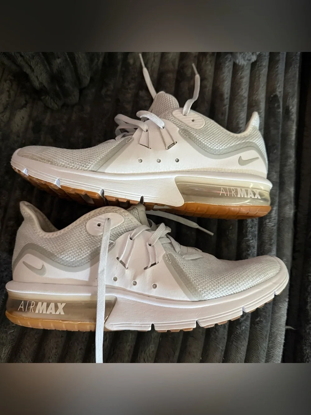 Nike Air Max Sequent 3 Pure Platinum Running Shoes Sneakers Women’s Size 9.5